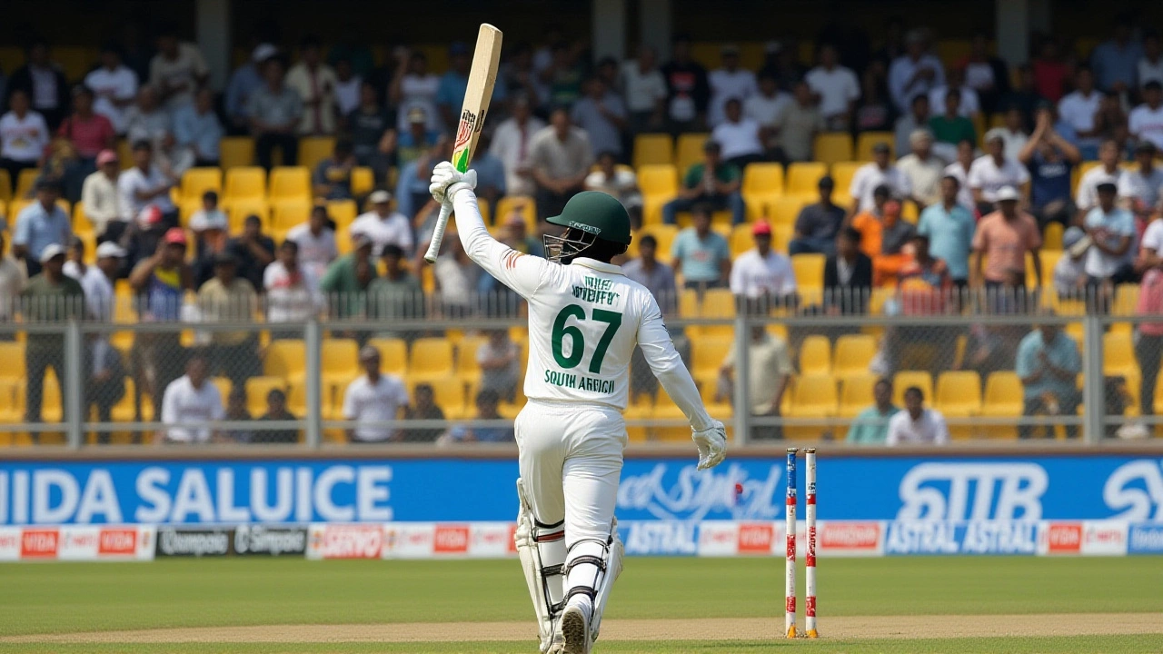 Muthusamy's Century and Jansen's Firepower Push South Africa to 428/7 Against India in Guwahati